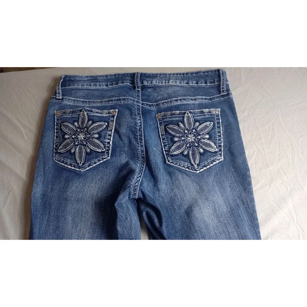Unbranded Jeans Women's Size 6 Boot cut Low Rise Y2k Cottagecore Preppy Floral